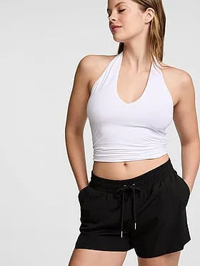 Tech Woven Front-Slit Run Shorts