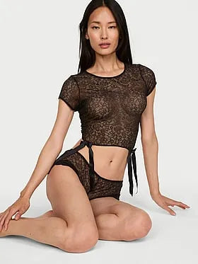 Tease Lace Tee & Shortie Set