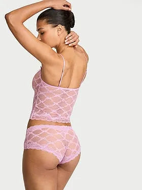 Tease Bow Lace Cami & Shortie Set