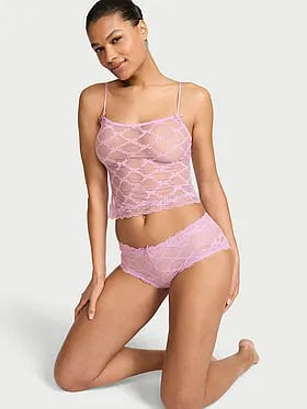 Tease Bow Lace Cami & Shortie Set