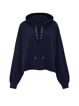 Campus Terryâ¢ Lace-Up Tunic Hoodie