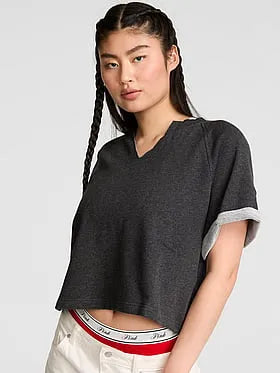 Campus Terryâ¢ Short-Sleeve Crew Sweatshirt