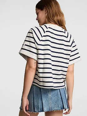 Campus Terryâ¢ Short-Sleeve Crew Sweatshirt
