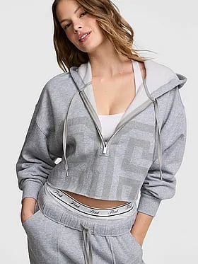 Campus Fleeceâ¢ Cropped Half-Zip Hoodie