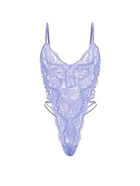 Lace Strappy Triangle Peekaboo Teddy