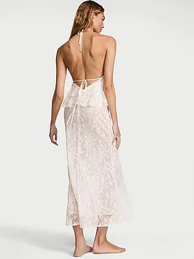 Lace Ruffled Maxi Slip
