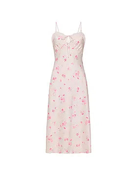 Butterflies Jacquard Midi Slip Dress