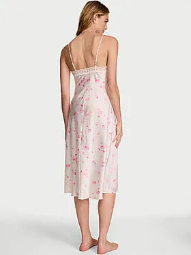 Butterflies Jacquard Midi Slip Dress
