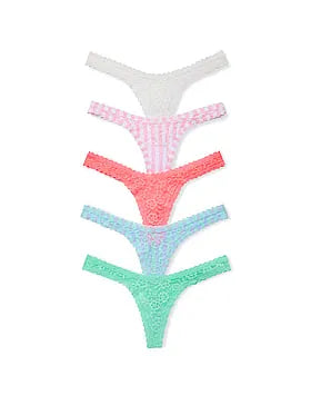 5-Pack Lacie Ultra-Mini Scoop Thong Panties