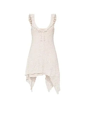 Handkerchief-Hem Midi Dress
