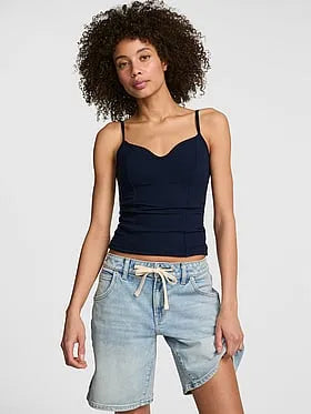 All-Day Soft Rib Corset Tank Top