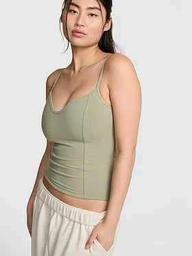 All-Day Soft Rib Corset Tank Top