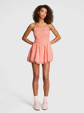 Flirty Fit Smocked Mini Dress