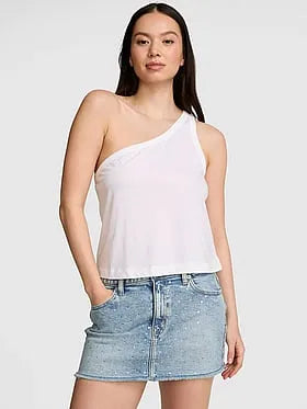 Dream Jersey One-Shoulder Tank Top