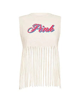 Campus Cottonâ¢ Retro Fringe Tank Top