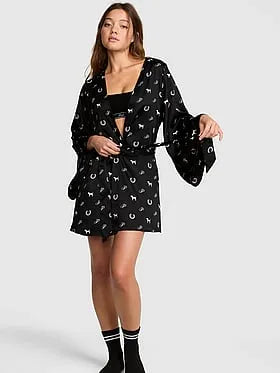 GRWPINKâ¢ Satin Robe