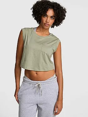 Light as Air Jersey Cropped Tank Top