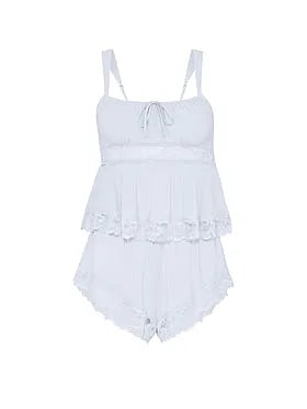 SoSoftâ¢ Modal Lace-Trim Bridal Cami Set