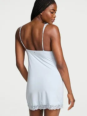 SoSoftâ¢ Modal Lace-Trim Bridal Mini Slip