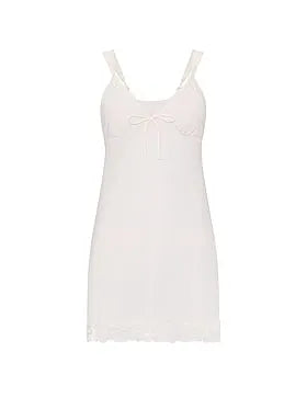 SoSoftâ¢ Modal Lace-Trim Bridal Mini Slip