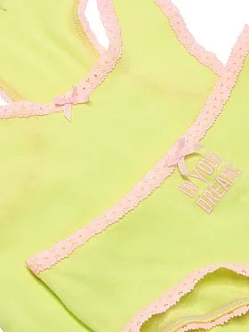 Lace-Trim Tank Top & Panty Set