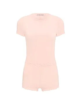 SoSoftâ¢ Modal Lace-Trim Tee & Shortie Set