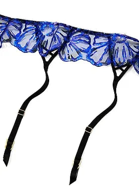 Party Floral Sequin Embroidery Garter Belt