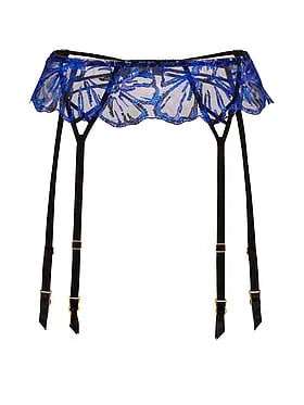 Party Floral Sequin Embroidery Garter Belt