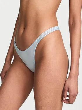 OmbrÃ© Stripe Shine Strap Thong Panty