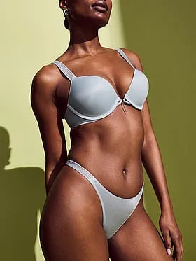 OmbrÃ© Stripe Shine Strap Thong Panty