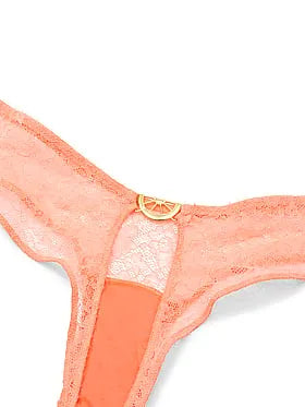 Tease Lace Hardware Open-Back Cheeky Panty