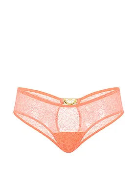 Tease Lace Hardware Open-Back Cheeky Panty