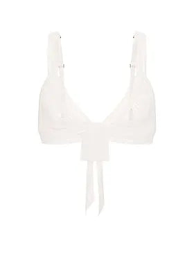 Lace Mesh-Trim Triangle Bralette