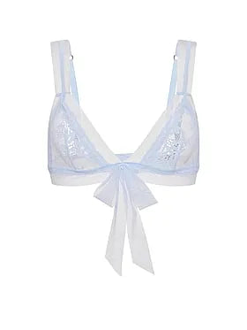 Lace Mesh-Trim Triangle Bralette