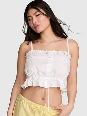 Shira Poplin Henley Top