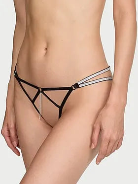 Shine Strappy Peekaboo Brazilian Panty