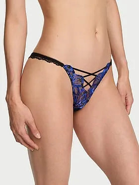 Party Floral Sequin Embroidery Brazilian Panty