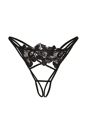 Butterflies Embroidery Peekaboo Brazilian Panty