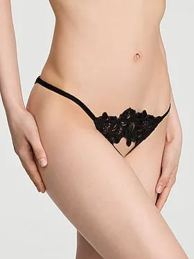 Butterflies Embroidery Peekaboo Brazilian Panty