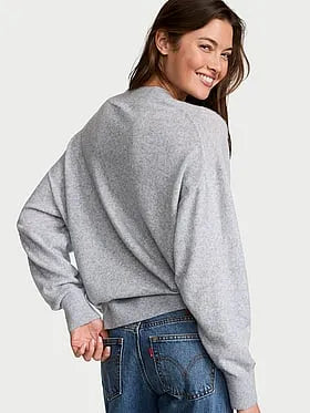 Luxe Knit Oversized V-Neck Sweater