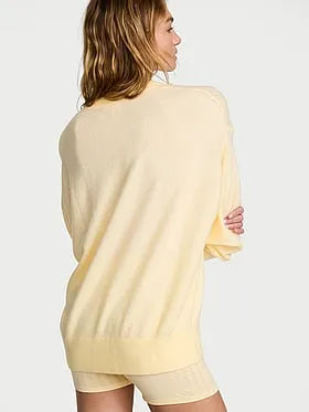 Luxe Knit Oversized V-Neck Sweater