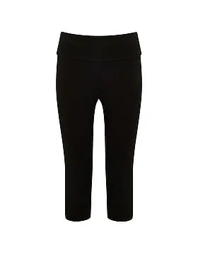 Cotton Foldover Capri Legging