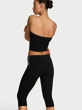 Cotton Foldover Capri Legging
