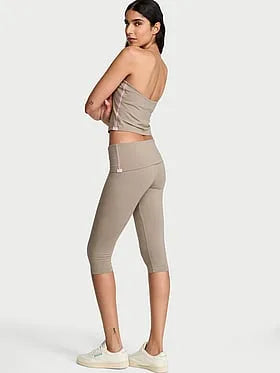 Cotton Foldover Capri Legging