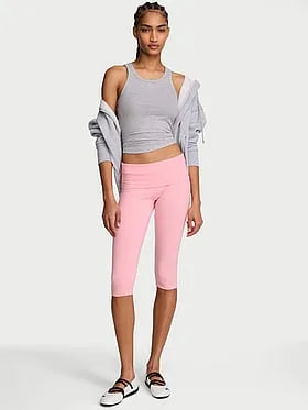 Cotton Foldover Capri Legging