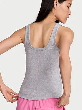 VS Iconic Rib Square-Neck Tank Top
