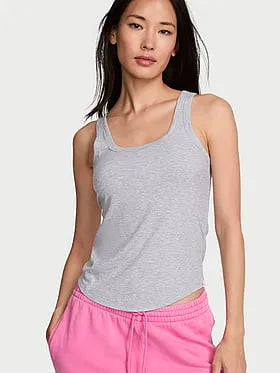 VS Iconic Rib Square-Neck Tank Top