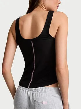 VS Iconic Rib Square-Neck Tank Top