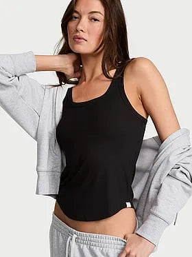 VS Iconic Rib Square-Neck Tank Top