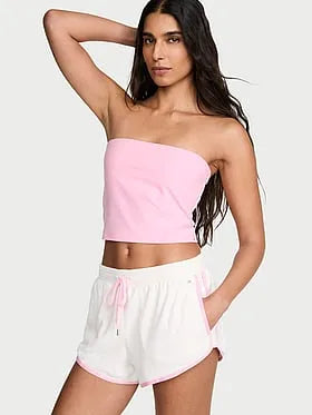 Micro Terry Curved Hem Short